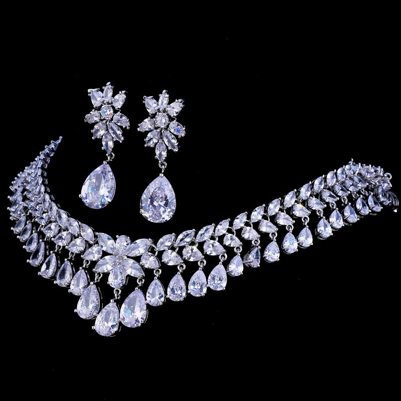 Luxury Cubic Zirconia Drop Crystal Rhinestone