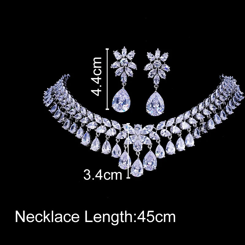 Luxury Cubic Zirconia Drop Crystal Rhinestone