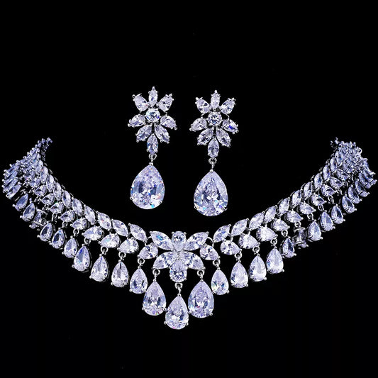 Luxury Cubic Zirconia Drop Crystal Rhinestone